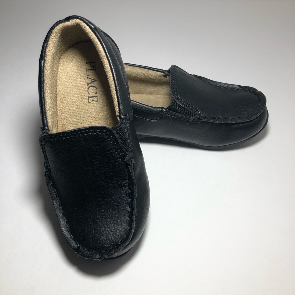 The Children’s Place Toddler Boy’s Black Loafer Slip-On Shoes Size Toddler 7